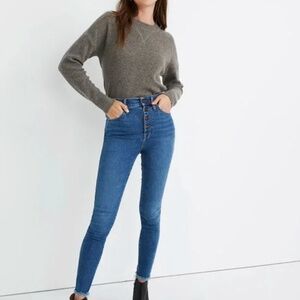 Madewell 26 petite 10" high-rise skinny jean